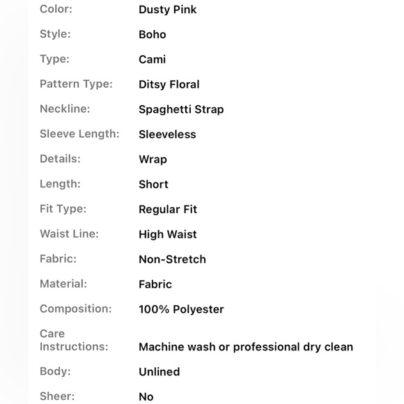 Ditsy Floral Cami Romper in XS - Picture 4 of 8